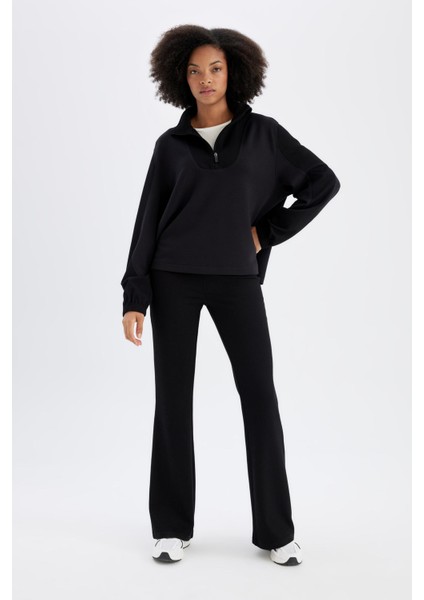 Fit Flare Fit İspanyol Paça Standart Boy Modal Sporcu Pantolon D0389AX24AU fırsatları