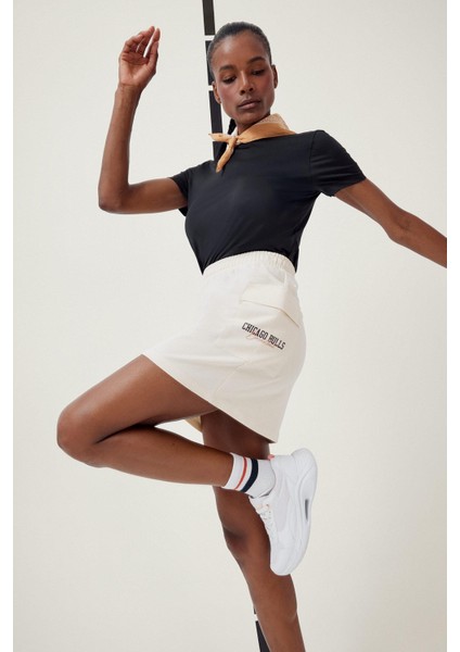 Fit NBA Chicago Bulls Standart Fit Beli Lastikli Cepli Etek modelleri