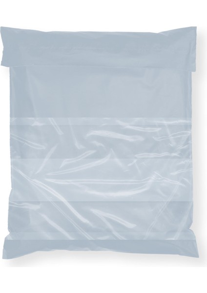 Baskısız Cepli Gri Kargo Poşeti 24X30+5 cm - 100 Adet