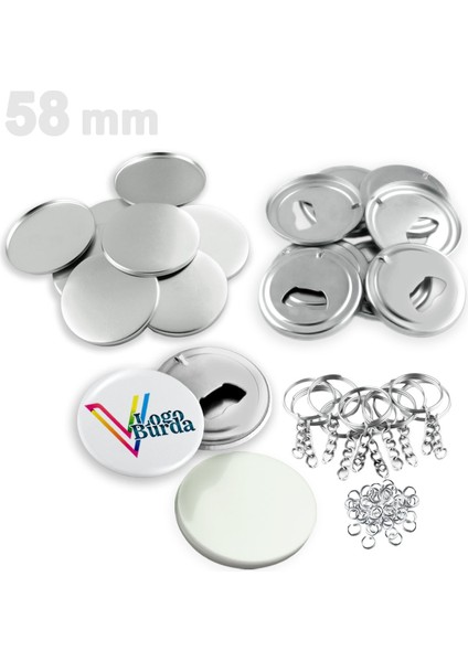 58 mm Buton Anahtarlık Açacak ( Sarf ) VG58BANS