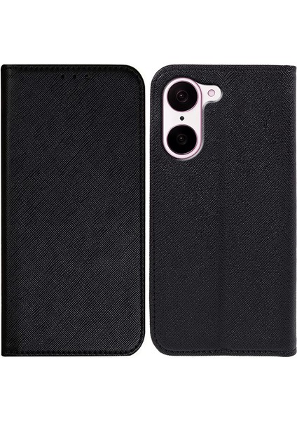 Oneplus Nord Ce5 5g Çapraz Doku Deri Telefon Kılıfı Gizli Manyetik (Yurt Dışından)