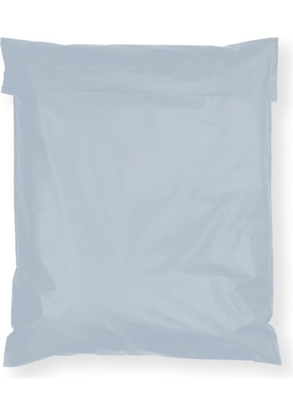 Baskısız Cepsiz Gri Kargo Poşeti 25X30+5 cm - 100 Adet