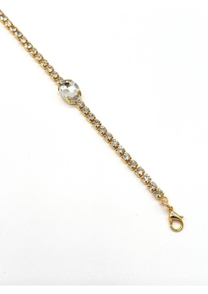 Taş Detaylı Su Yolu Bileklik, Şık ve Doğal Tasarım, Zarif Aksesuar.