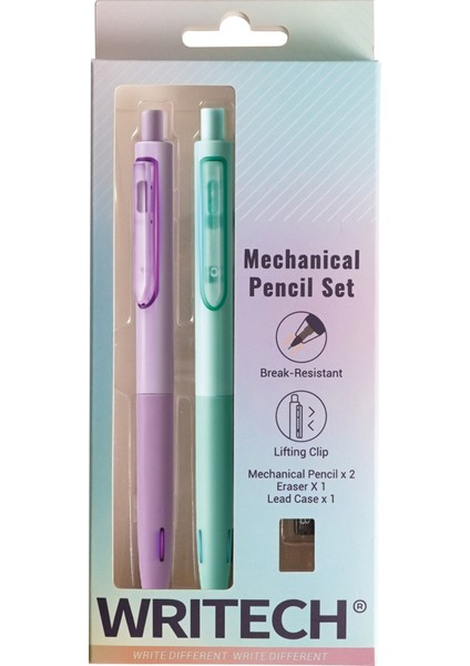 Wrıtech W-5154 Hediye Set 0,5mm (Yeşil-Mor)Versatil Kalem Seti Blister fiyatları