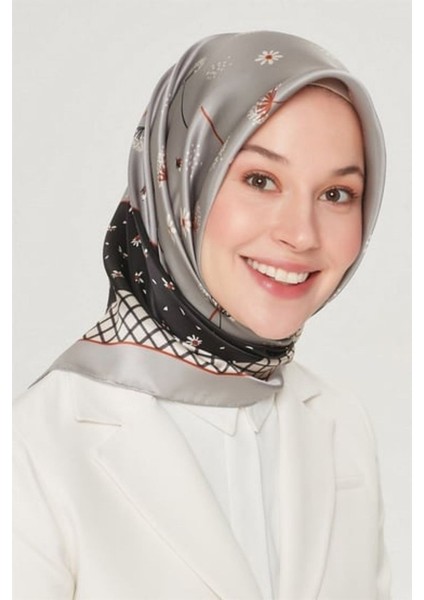 Nostalji Serisi Twill Ipek Eşarp 8517D-33