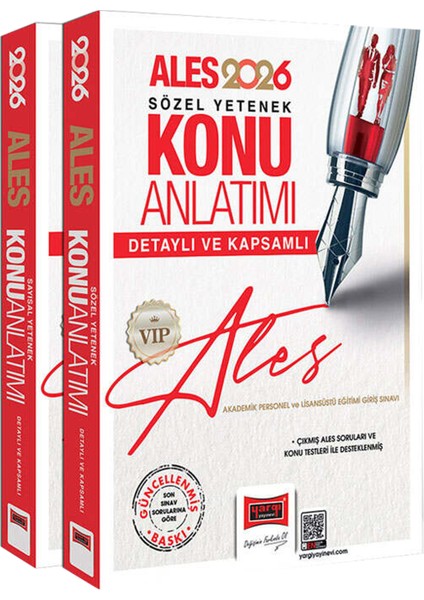 2026 Ales Vıp Sözel-Sayısal Yetenek Detaylı Konu Anlatım Seti 2 Cilt-Tamamı Çözümlü Soru Bankası fiyatları