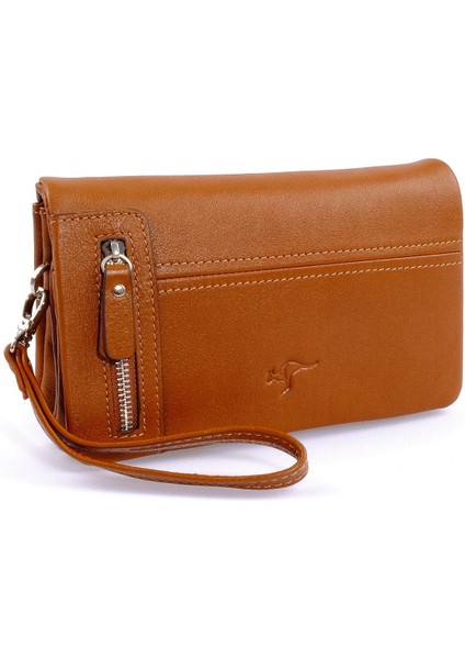 Kahverengi Hakiki Dana Deri Erkek Portföy El Çantası, Şık ve Kullanışlı Tasarım