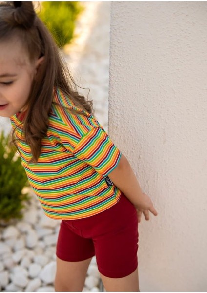 Çizgili T-Shirt ve Bisikletçi Tayt fiyatları