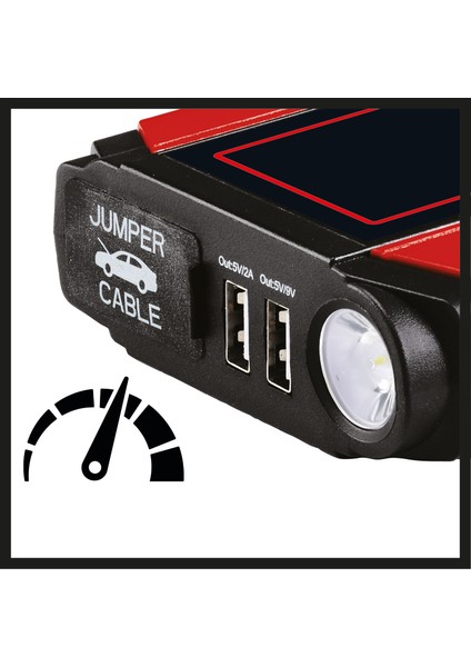 Akü Takviye-Powerbank CE-JS 18/1 (12 V, takviye, güç bankası, LiPo pil 3x6000 mAh, LED şarj durumu göstergesi, LED lamba, 12V/300A takviye, USB Micro/Mini/Type C dahil) - 1091531 indirimleri