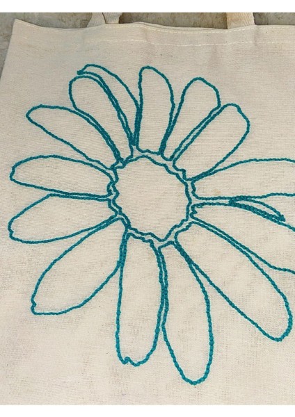 Bej Punch Nakış Işleme Bez Kol Çantası 35X40CM, Şık ve Kullanışlı El Çantası fiyatları