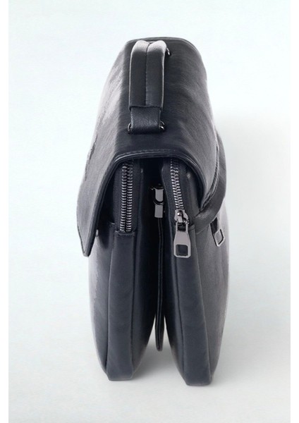 Şık Hakiki Deri El ve Omuz Çantası, Siyah, Zarif ve Dayanıklı Tasarım indirimleri