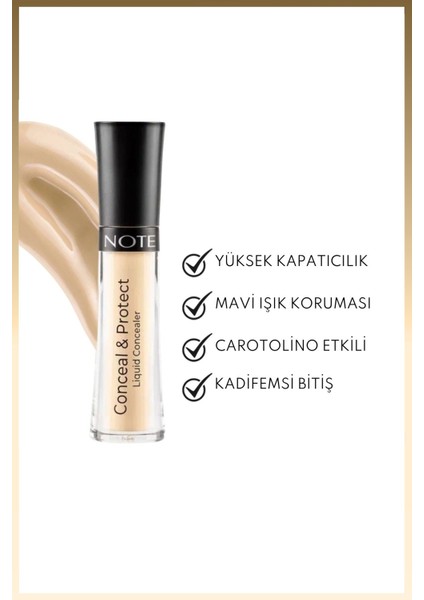 Conceal & Protect Concealer Likit Göz Altı Kapatıcısı - 03 Soft Sand fiyatları