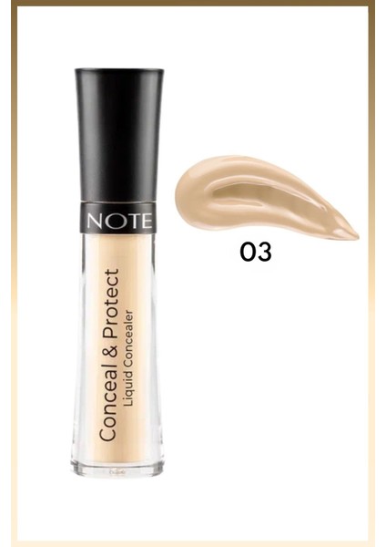 Conceal & Protect Concealer Likit Göz Altı Kapatıcısı - 03 Soft Sand modelleri