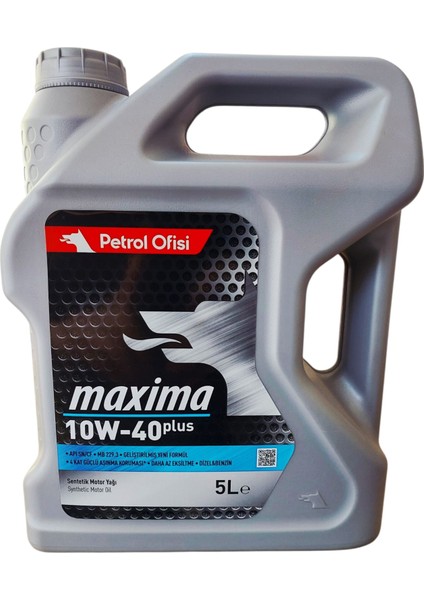Maxima 10W-40 Plus Motor Yağı 5 Lt Ü.T:19.07.2024 (Benzin-Dizel)