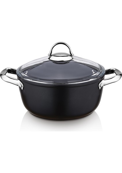 Titanyum Indüksiyon Tabanlı 28 cm Derin Tencere - 7.5 Litre