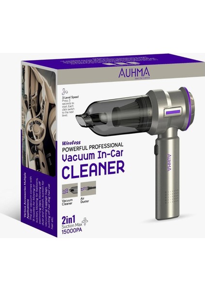 Kablosuz Şarjlı Araç Süpürgesi