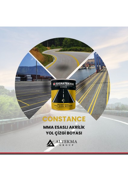 Constance | Mma Esaslı Akrilik Yol Çizgi Boyası - Siyah - 25 Kg