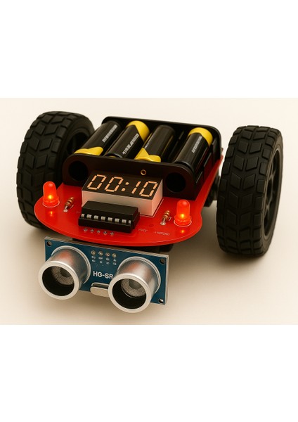 MASROKİT-SM-7717 Ultrasonik Sensörlü Araba Eğitim Kiti