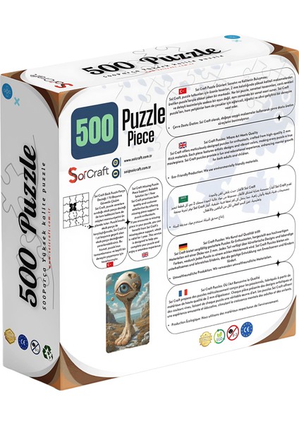 500 Parça Puzzle Zihin Yolunda Çürüyen Hayaller Surreal Sanat Fantastik fiyatları