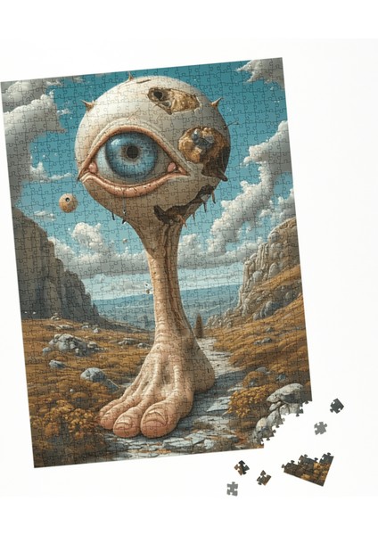 500 Parça Puzzle Zihin Yolunda Çürüyen Hayaller Surreal Sanat Fantastik fırsatları