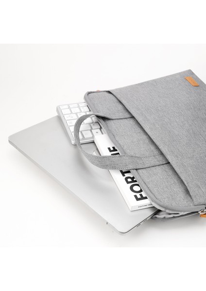 Su Geçirmez Kumaş 14.9 Inc Uyumlu Laptop Notebook El Çantası Gri modelleri