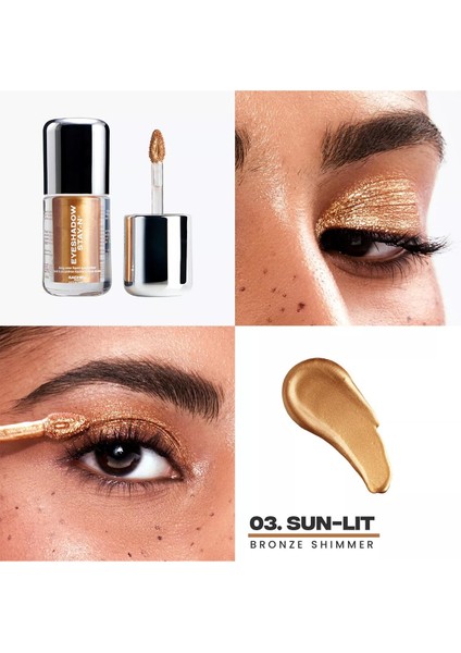 Eyeshadow Stay-N Uzun Süre Kalıcı Likit Far 03 Sun-Lit 3.55ML fırsatları