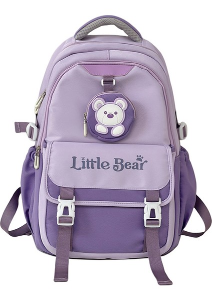 Kore Retro Ortaokul Öğrencisi Okul Çantası Büyük Kapasiteli Seyahat Sırt Çantası (Yurt Dışından)