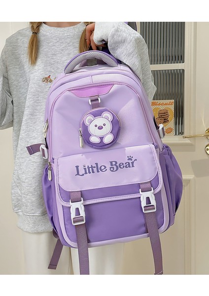 Kore Retro Ortaokul Öğrencisi Okul Çantası Büyük Kapasiteli Seyahat Sırt Çantası (Yurt Dışından) indirimleri