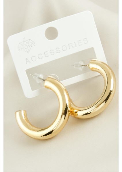 Boru Trend Halka Metal Küpe