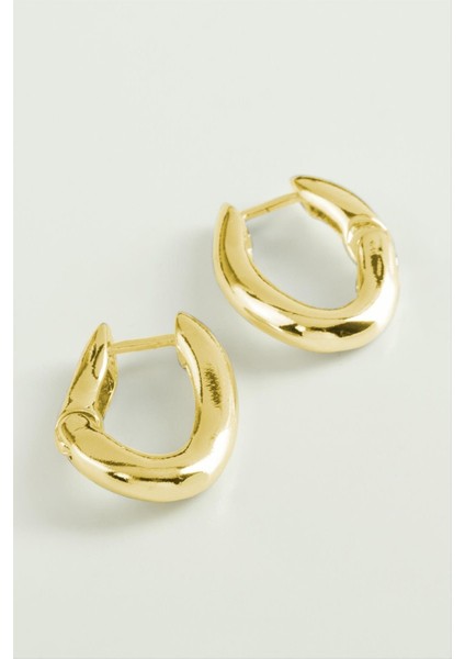Oval Trend Metal Küpe