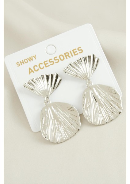 Oval Trend Metal Küpe