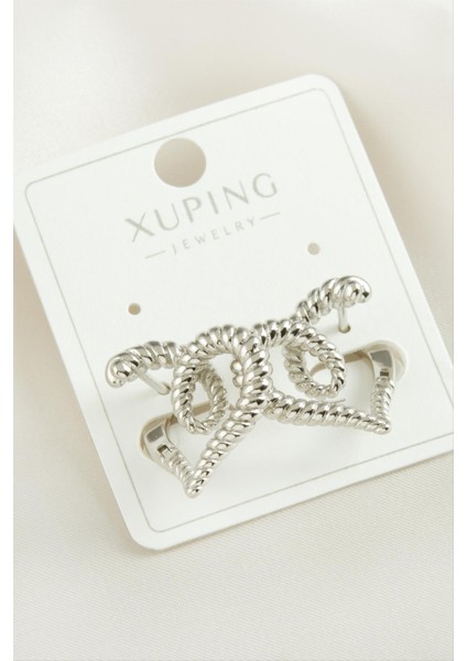 Xuping Kalp Lüks Çelik Küpe