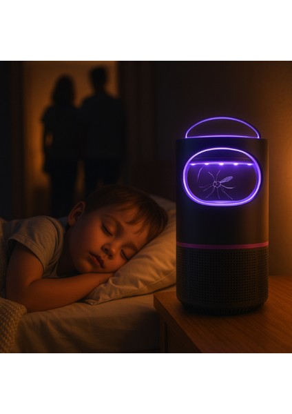 VIM-02 Sinek Kovucu | Akıllı Fan ve Uv Teknolojisi | Kimyasal İçermez | Yeni Nesil | İç Ortam