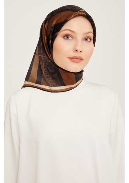 Nostalji Serisi Ipek Twill Eşarp 9023D-05
