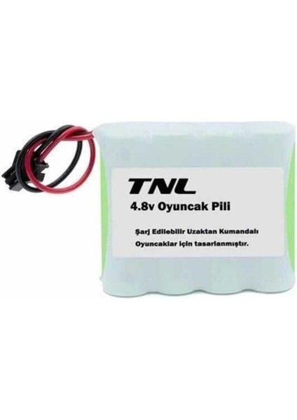 4.8V 1800MAH Siyah Soketli Şarjlı Oyuncak Pili