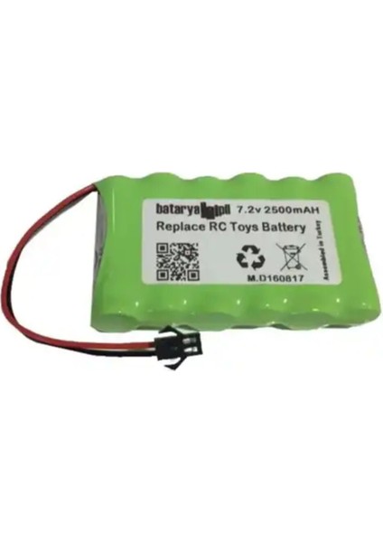 7.2V 2700MAH Siyah Soketli Oyuncak Araba Pili