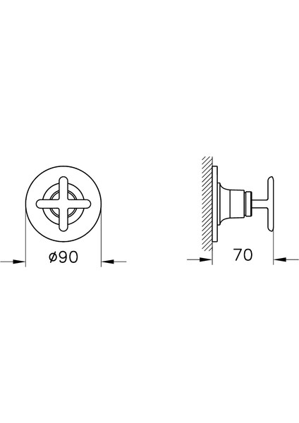 Origin Classic A42897 Ankastre 3 Yollu Yönlendirici, Krom fiyatları