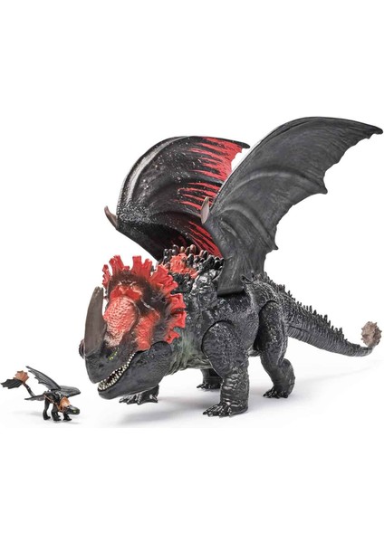 Ejderhanı Nasıl Eğitirsin Red Death Çiğneme Saldırısı Ejderha Figürü 28 cm modelleri
