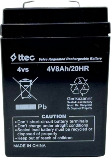 Enerjistar 4V 8AH Agm Akü - Güçlü ve Dayanıklı