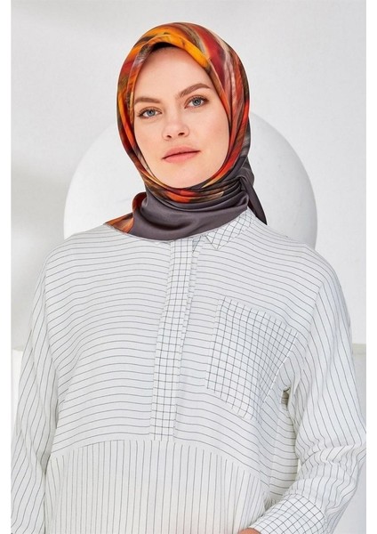 Nostalji Serisi Twill Ipek Eşarp 8339D-31