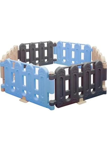 Bahçe Oyun Çiti (Gri-Turkuaz-Krem)