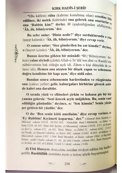 Kırk Hadisi Şerif modelleri