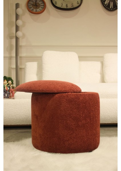 Handmade Sandıklı Silindir Puf Koltuk