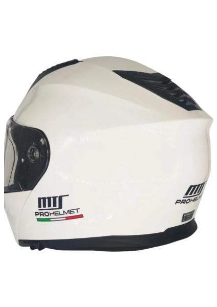 M-966 Çene Açılır Kask Güneş Vizörlü White (L) fiyatları