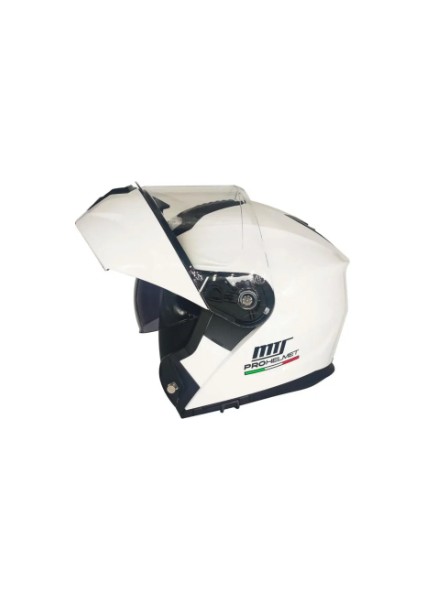 M-966 Çene Açılır Kask Güneş Vizörlü White (L) modelleri
