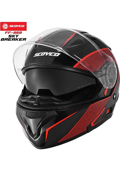 FF-868 Çene Açılır Kask Güneş Vizörlü Sky Breaker (M) modelleri