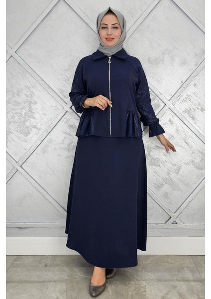Kadın Büzgü Detaylı Tesettür Takım modelleri