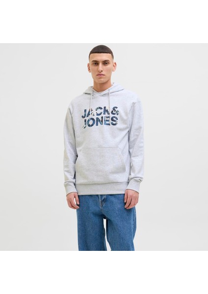 Erkek Gögüs Logo Baskili Kapüsonlu Sweatshirt - Bryan