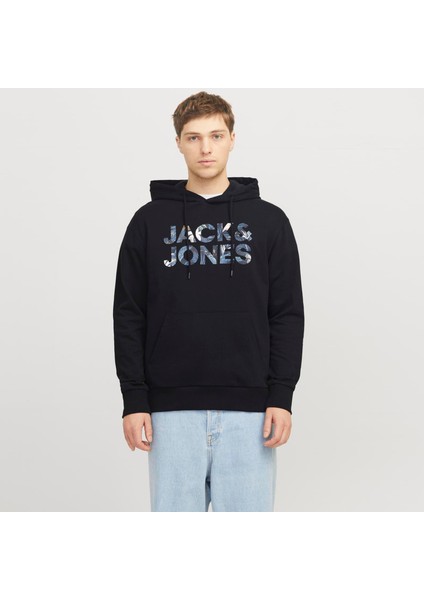 Erkek Gögüs Logo Baskili Kapüsonlu Sweatshirt - Bryan