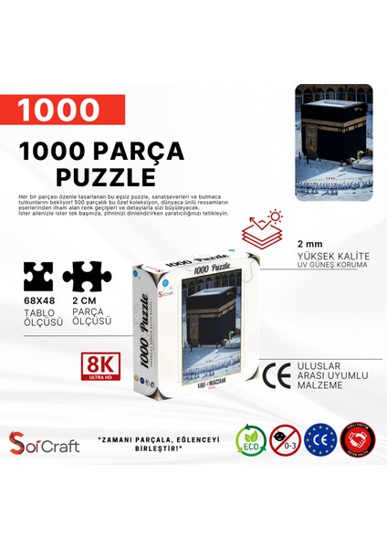 1000 Parça Puzzle Mescid-I Harâm Kâbe indirimleri